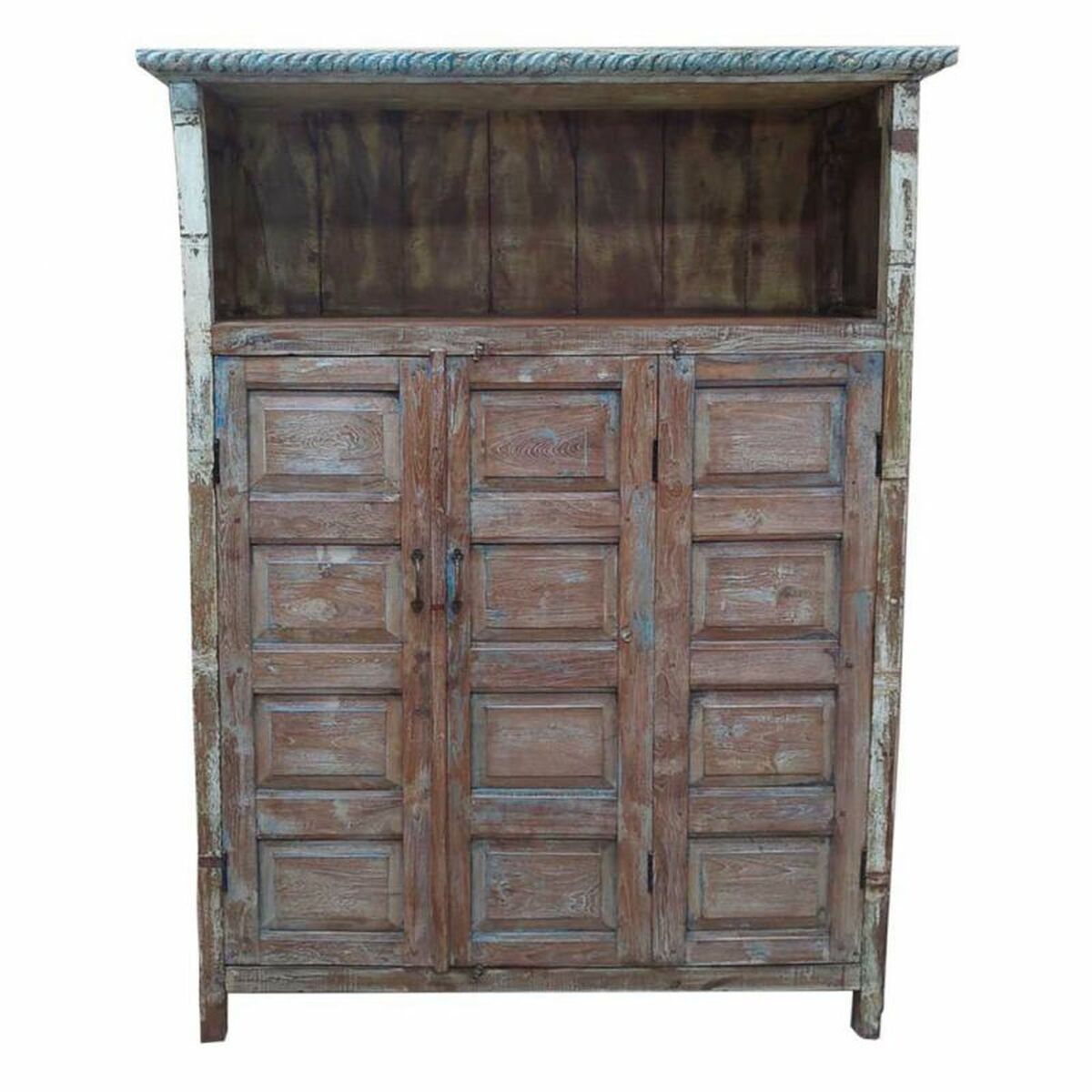 Bokhylla Alexandra House Living Brun Återvunnet Trä 40 x 186 x 137 cm - 3