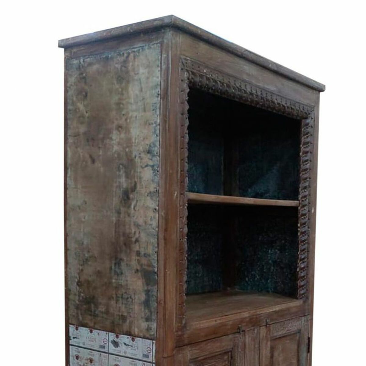 Bokhylla Alexandra House Living Brun Återvunnet Trä 42 x 213 x 107 cm - 3