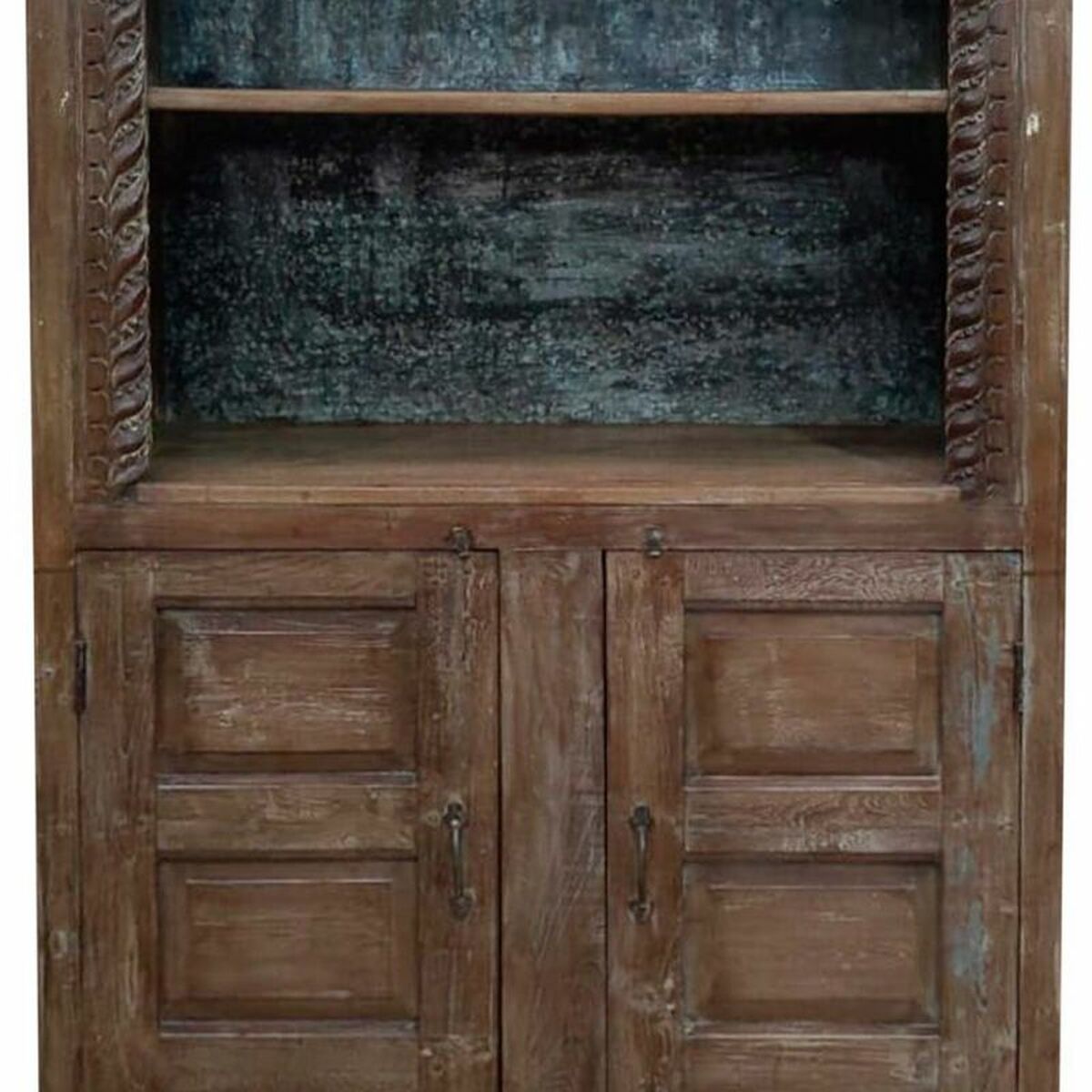 Bokhylla Alexandra House Living Brun Återvunnet Trä 42 x 213 x 107 cm - 6