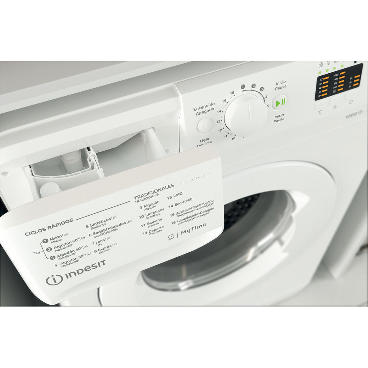 Tvättmaskin Indesit MTWA71252WSPT 59,5 cm 1200 rpm 7 kg - 3