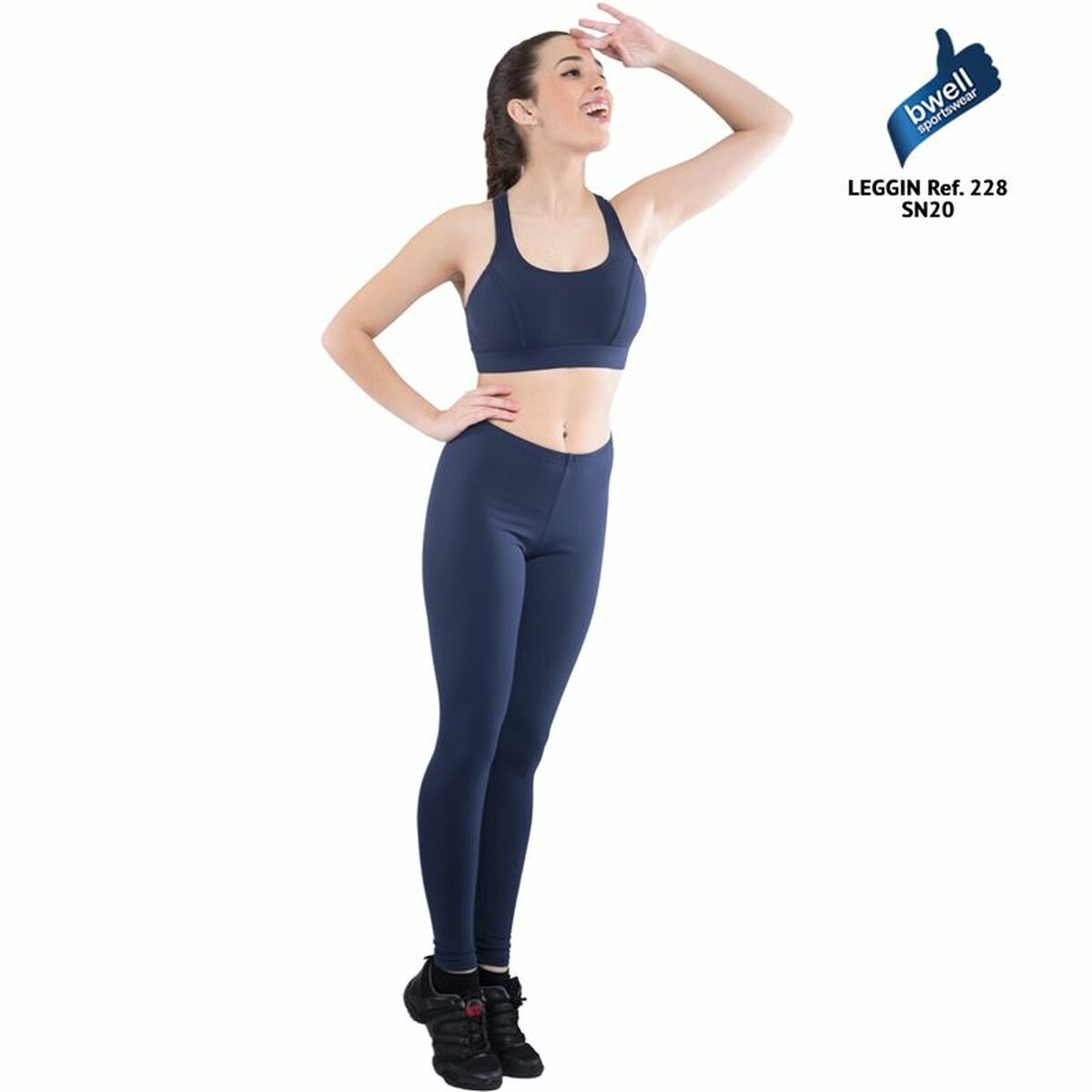 Sport-leggings, Dam Happy Dance   Mörkblå - 4