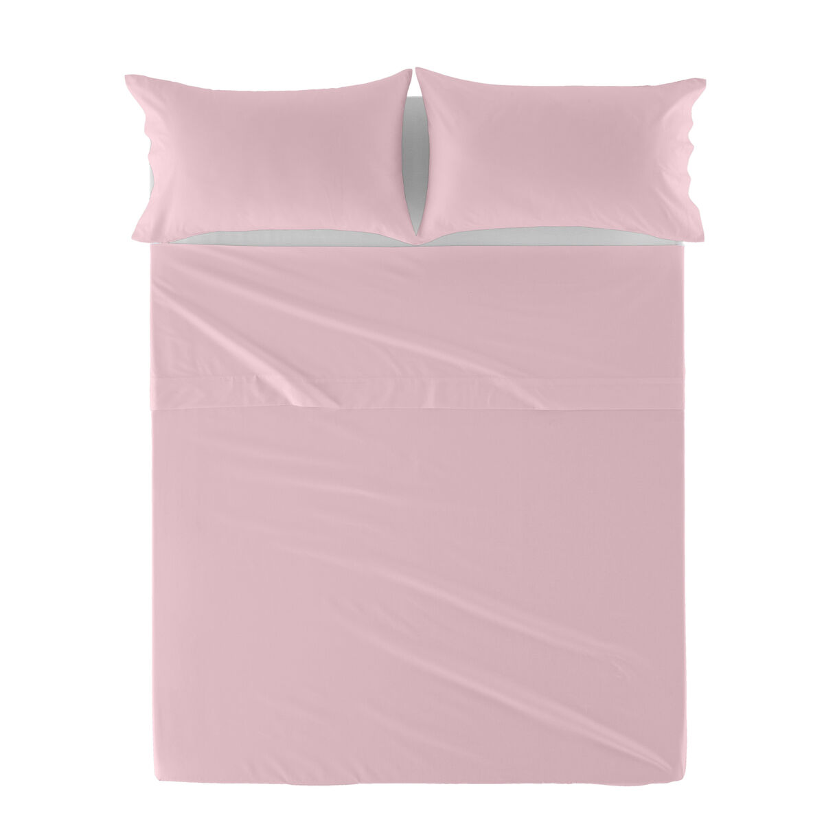 Överlakan HappyFriday Basic Ljusrosa 260 x 270 cm - 6