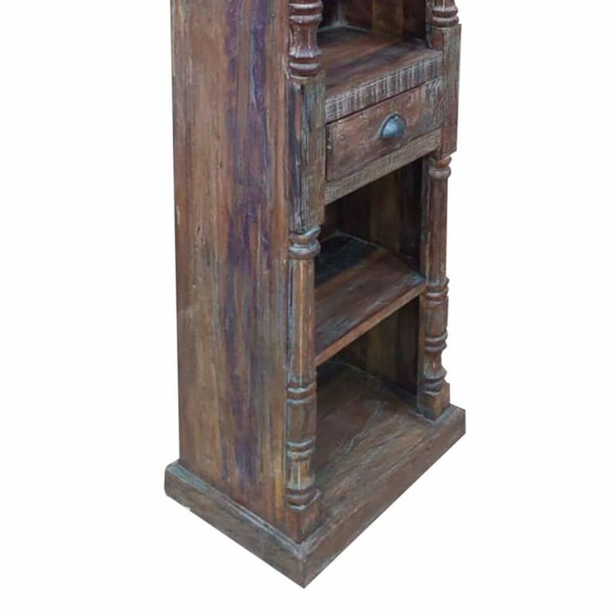 Bokhylla Alexandra House Living Brun Återvunnet Trä 34 x 180 x 56 cm - 4
