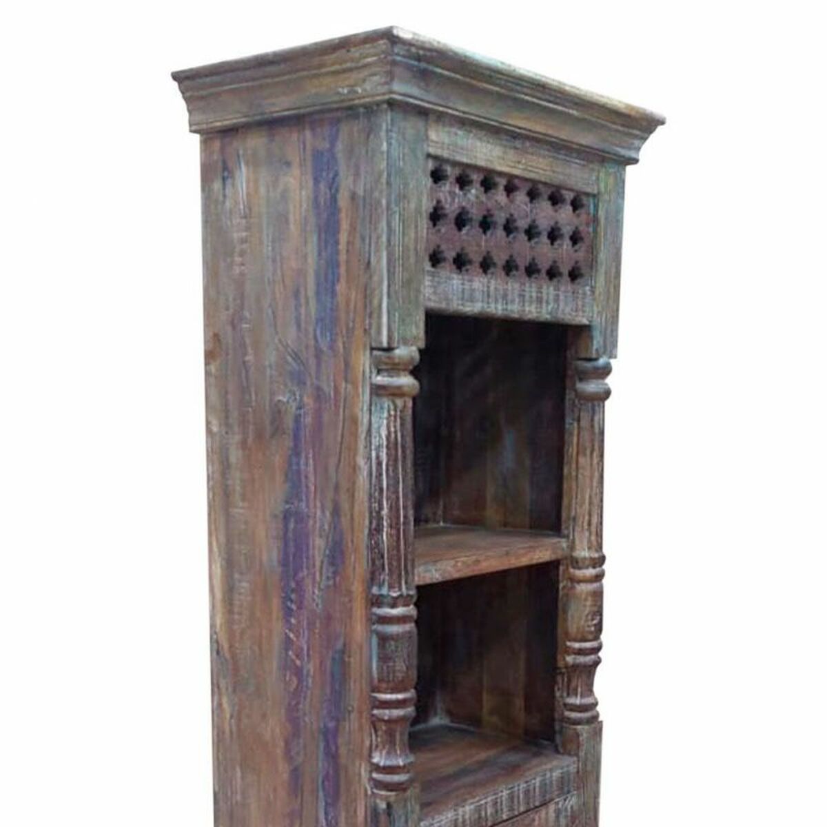 Bokhylla Alexandra House Living Brun Återvunnet Trä 34 x 180 x 56 cm - 3