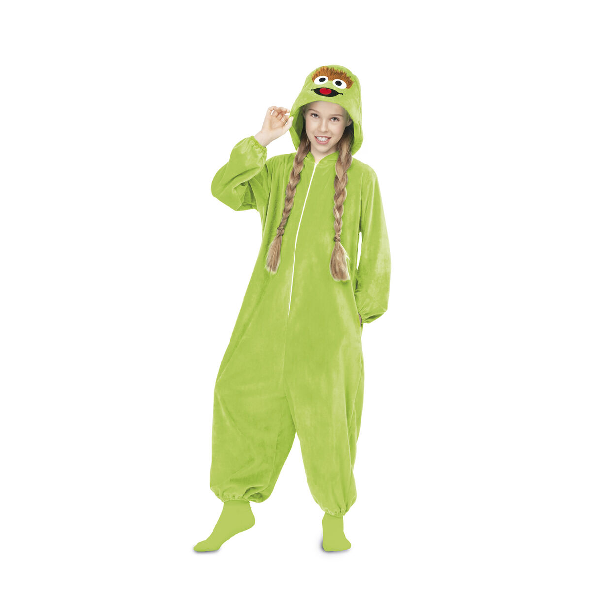 Maskeraddräkt för barn My Other Me Oscar the Grouch Sesame Street Grön