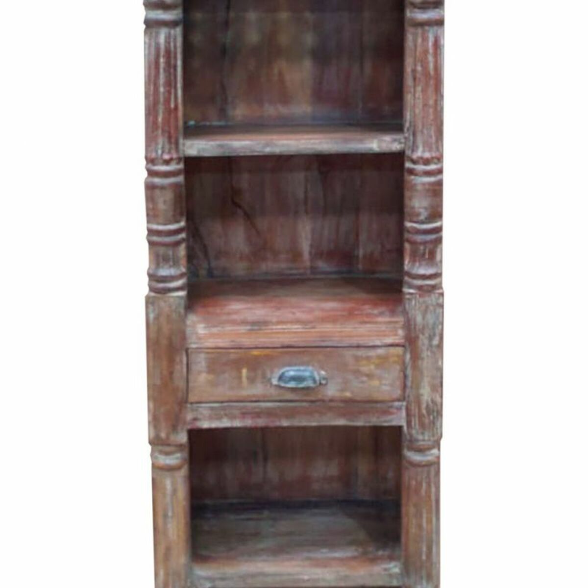 Bokhylla Alexandra House Living Brun Återvunnet Trä 34 x 180 x 56 cm - 6