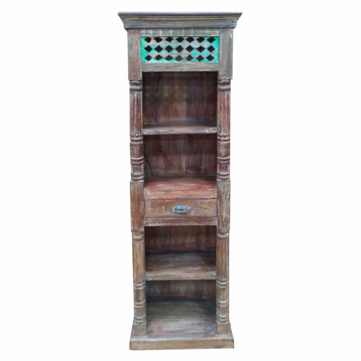 Bokhylla Alexandra House Living Brun Återvunnet Trä 34 x 180 x 56 cm - 2