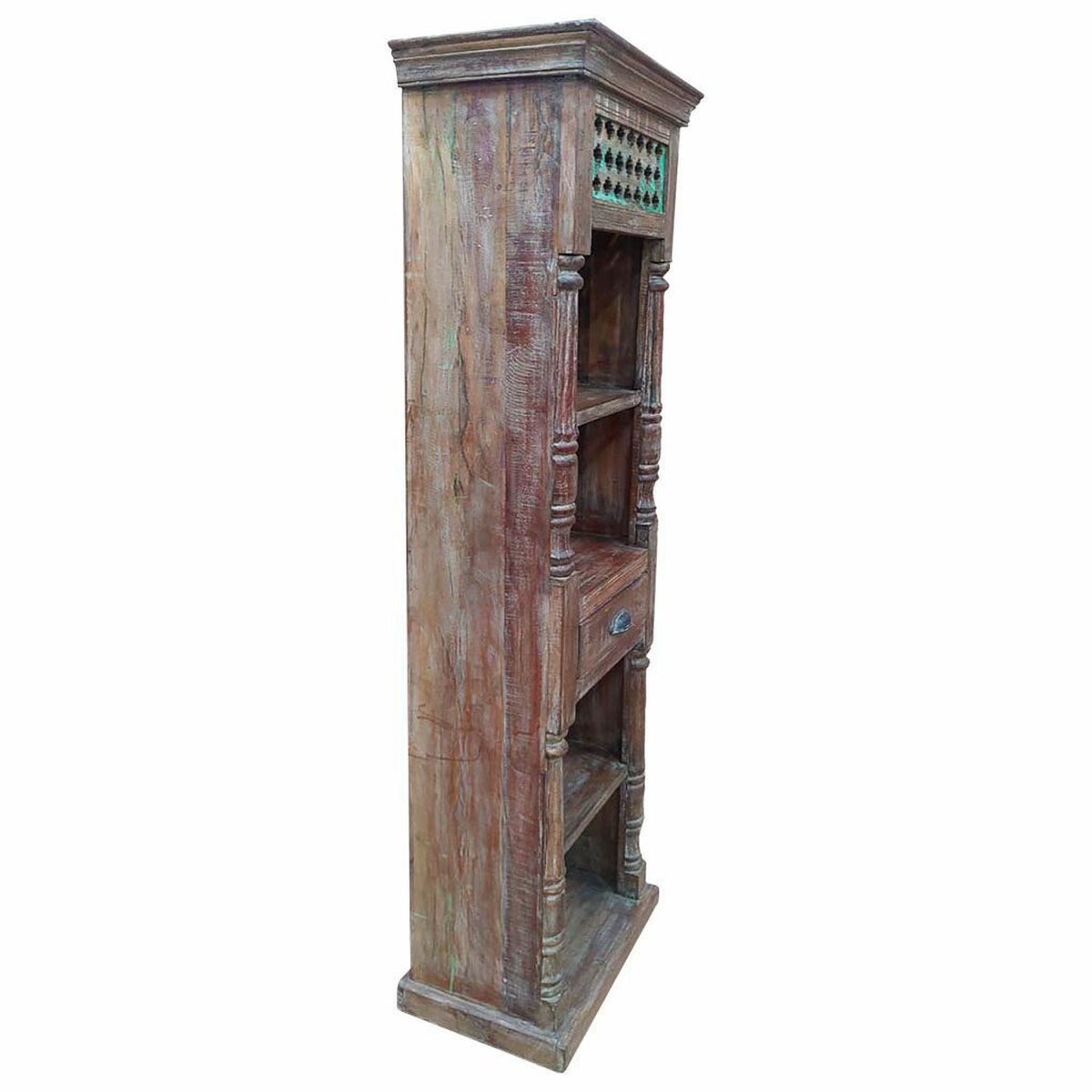 Bokhylla Alexandra House Living Brun Återvunnet Trä 34 x 180 x 56 cm