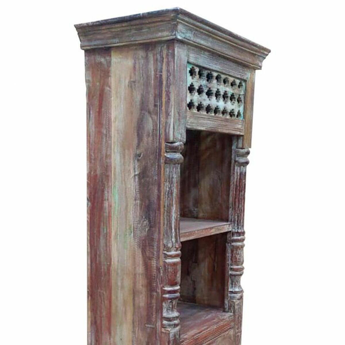 Bokhylla Alexandra House Living Brun Återvunnet Trä 34 x 180 x 56 cm - 3