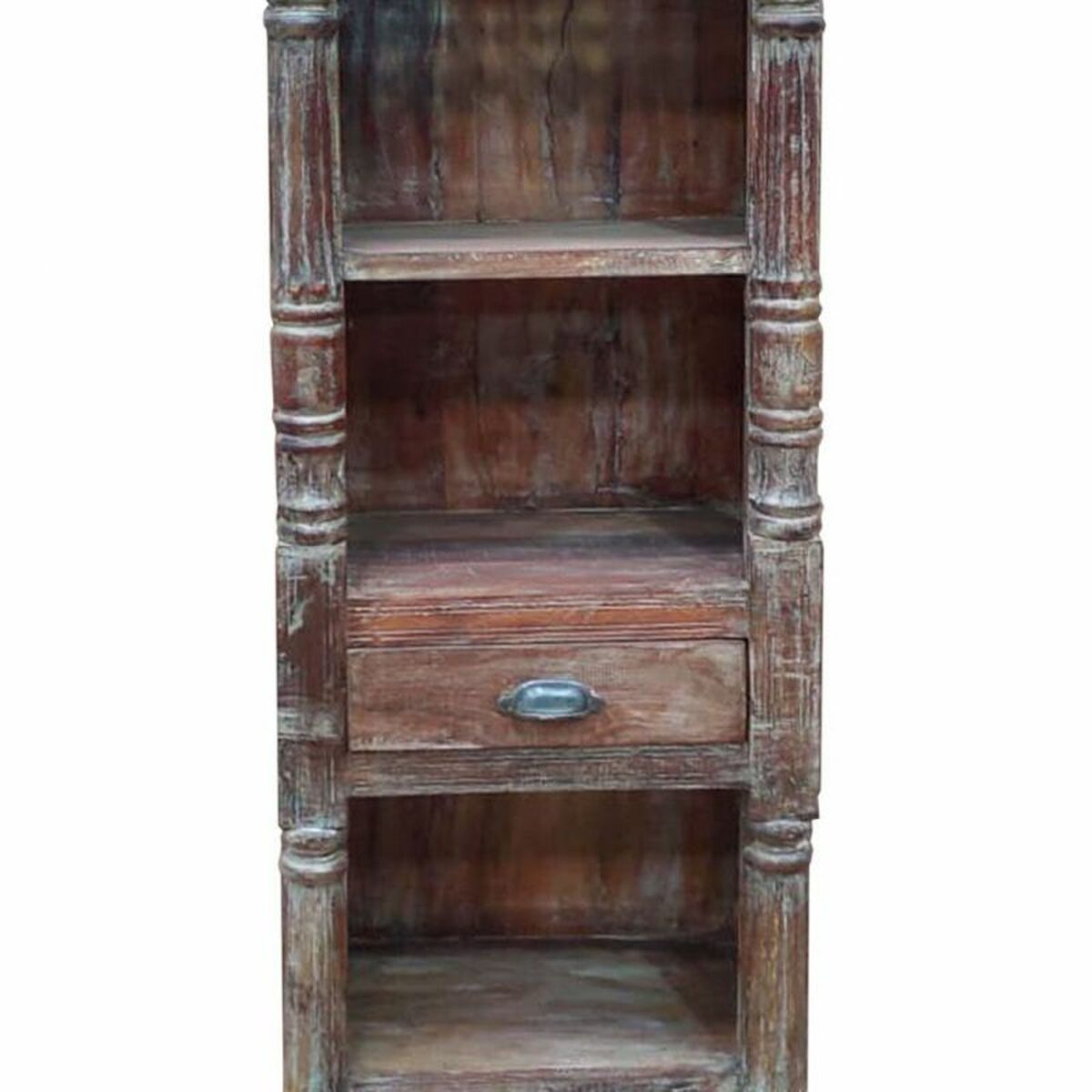 Bokhylla Alexandra House Living Brun Återvunnet Trä 34 x 180 x 56 cm - 6