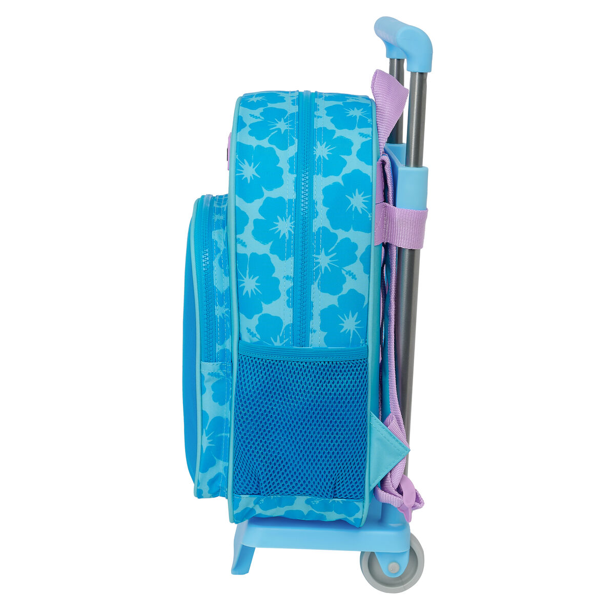 Skolväska med hjul Lilo & Stitch Hawaii Blå 26 x 34 x 11 cm - 3
