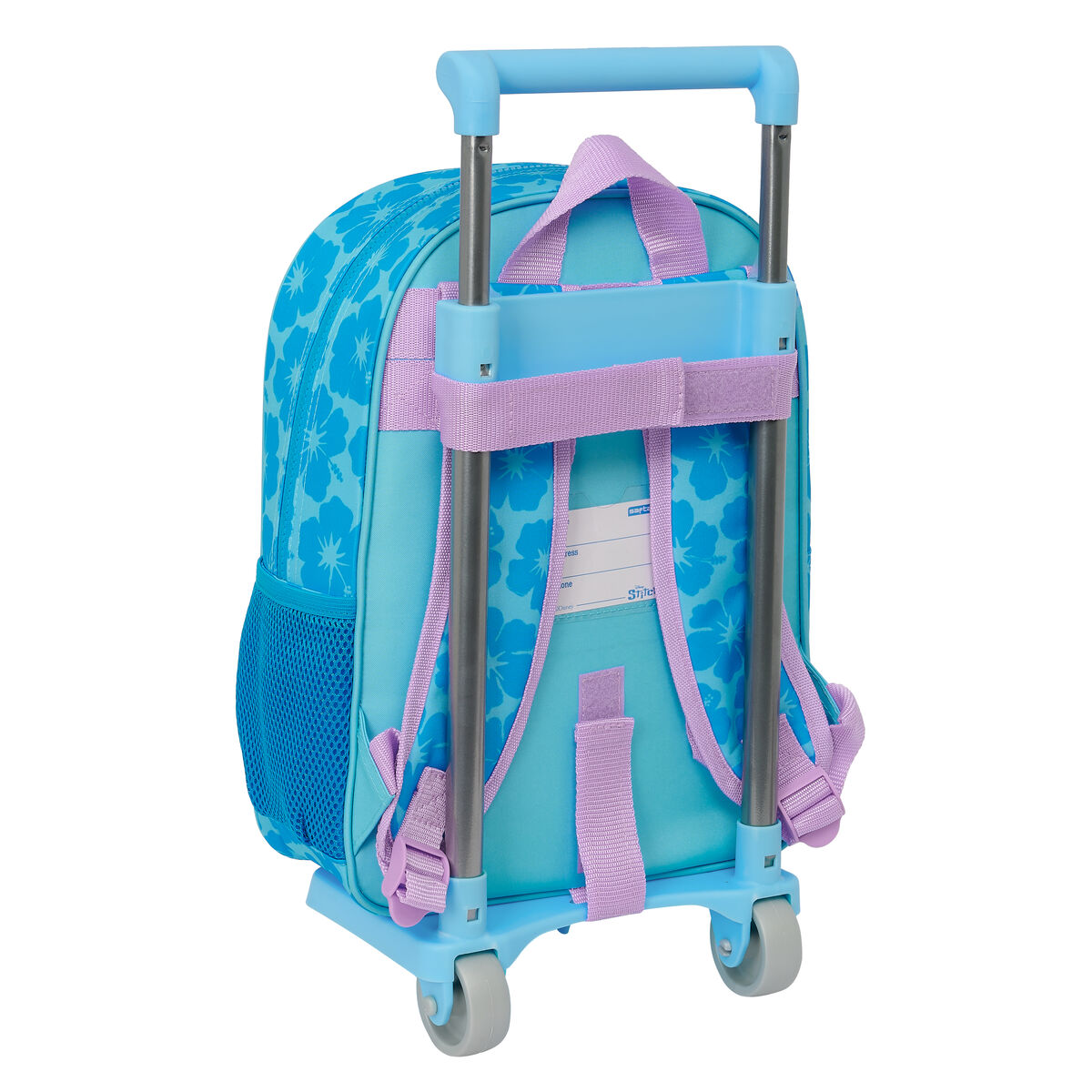 Skolväska med hjul Lilo & Stitch Hawaii Blå 26 x 34 x 11 cm - 2