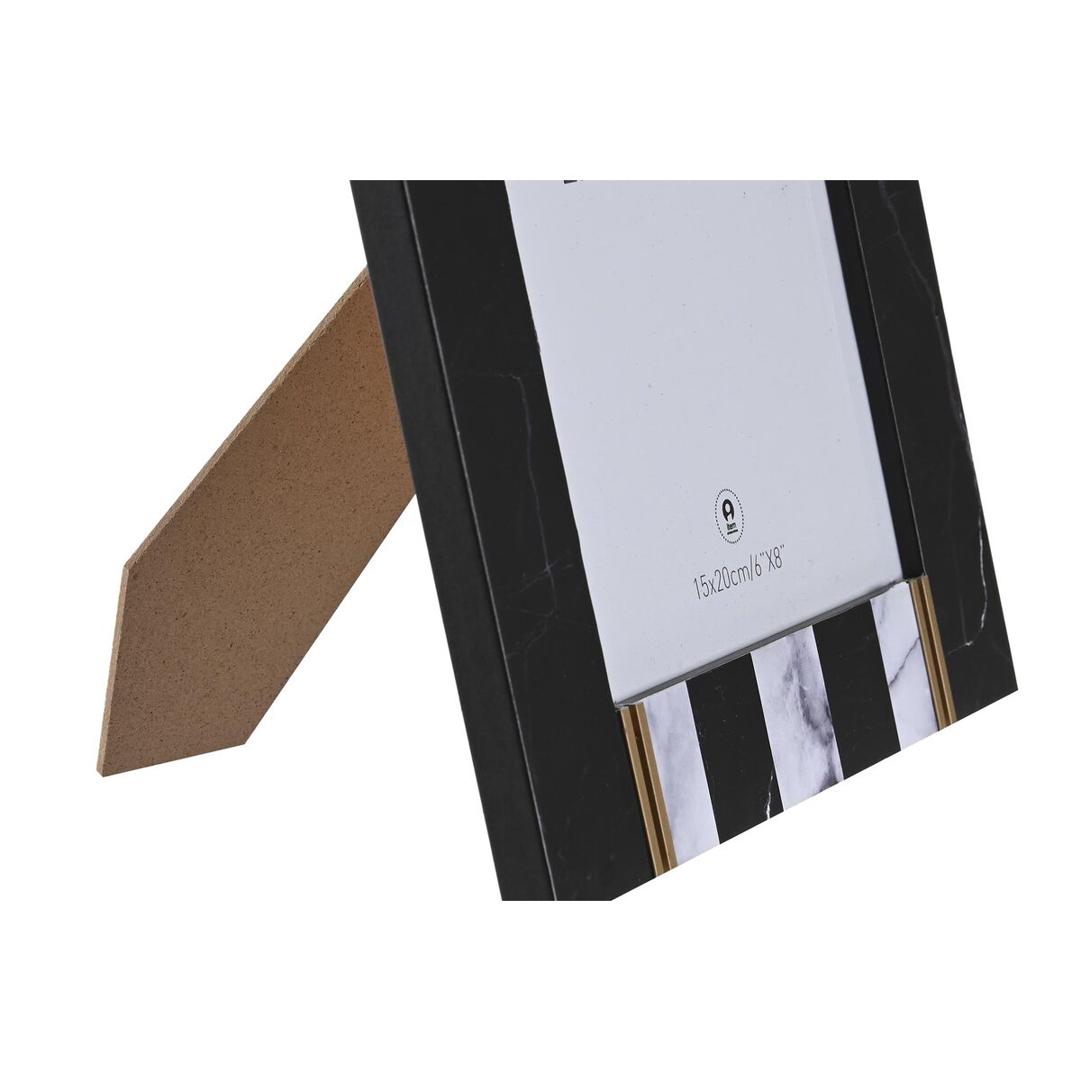 Fotoram DKD Home Decor Metall Dvobarvna Trä MDF (20,8 x 1,5 x 25,8 cm) - 3