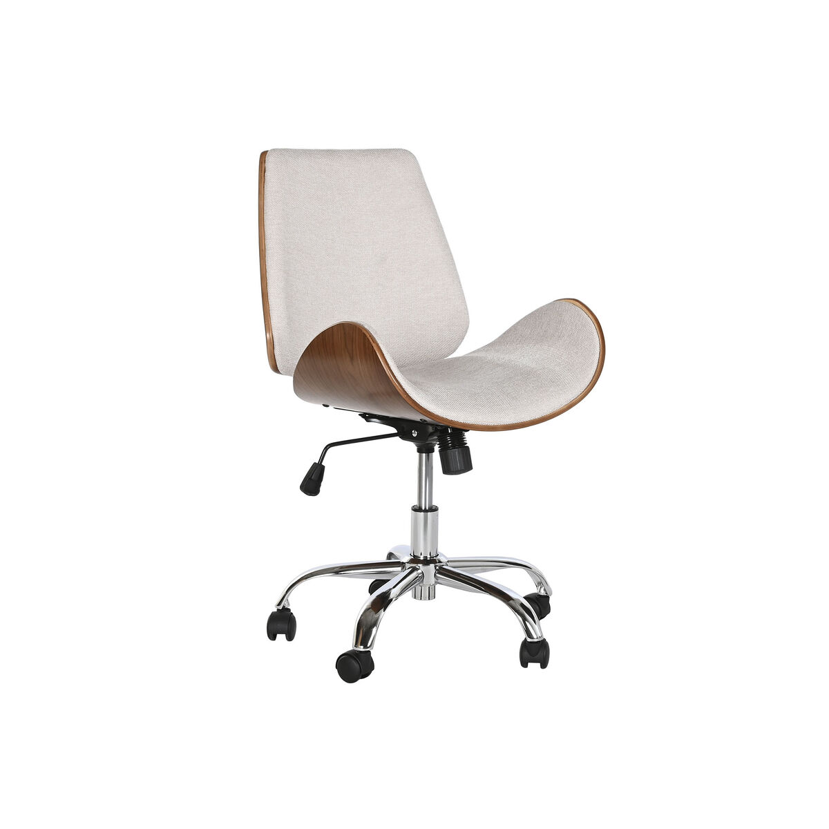 Kontorsstol Home ESPRIT Brun Beige Silvrig