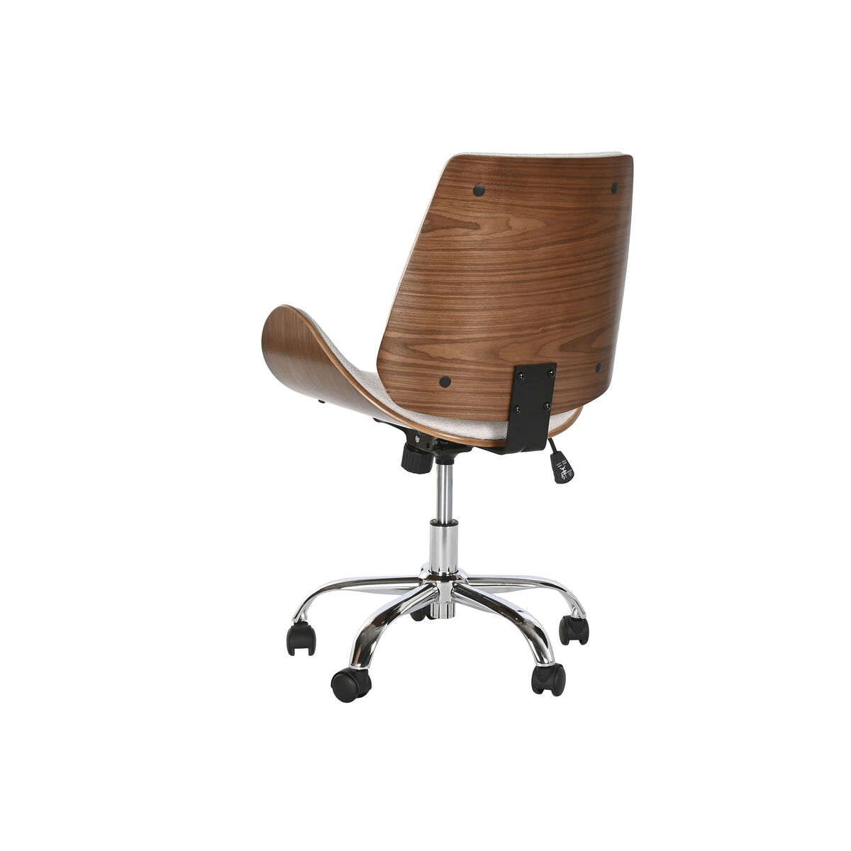 Kontorsstol Home ESPRIT Brun Beige Silvrig - 2