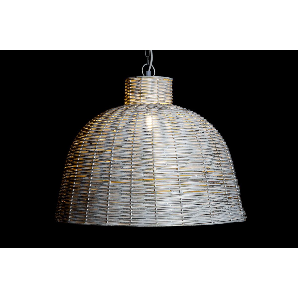 Taklampa DKD Home Decor Vit Gyllene Järn 50 W 51 x 51 x 38 cm - 2