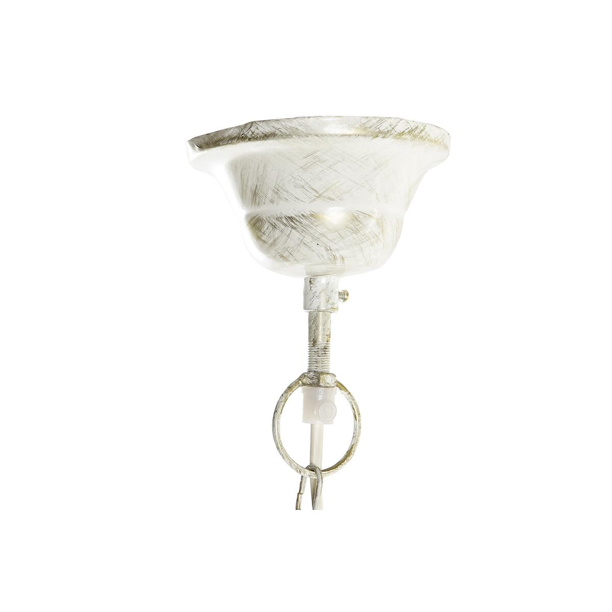Taklampa DKD Home Decor Vit Gyllene Järn 50 W 51 x 51 x 38 cm - 12