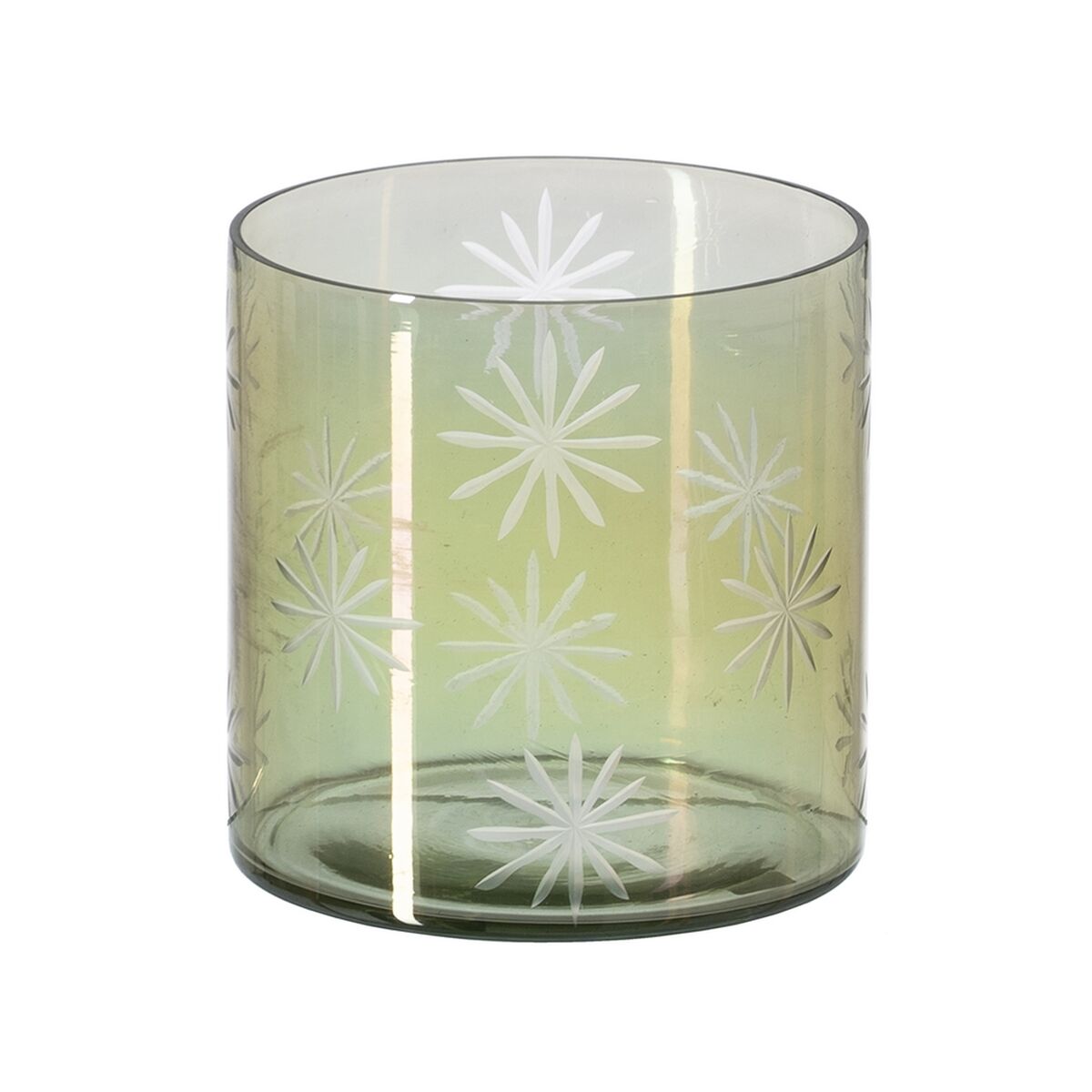 Ljusstakar Grön Glas Ø 15 cm 15 x 15 x 15 cm