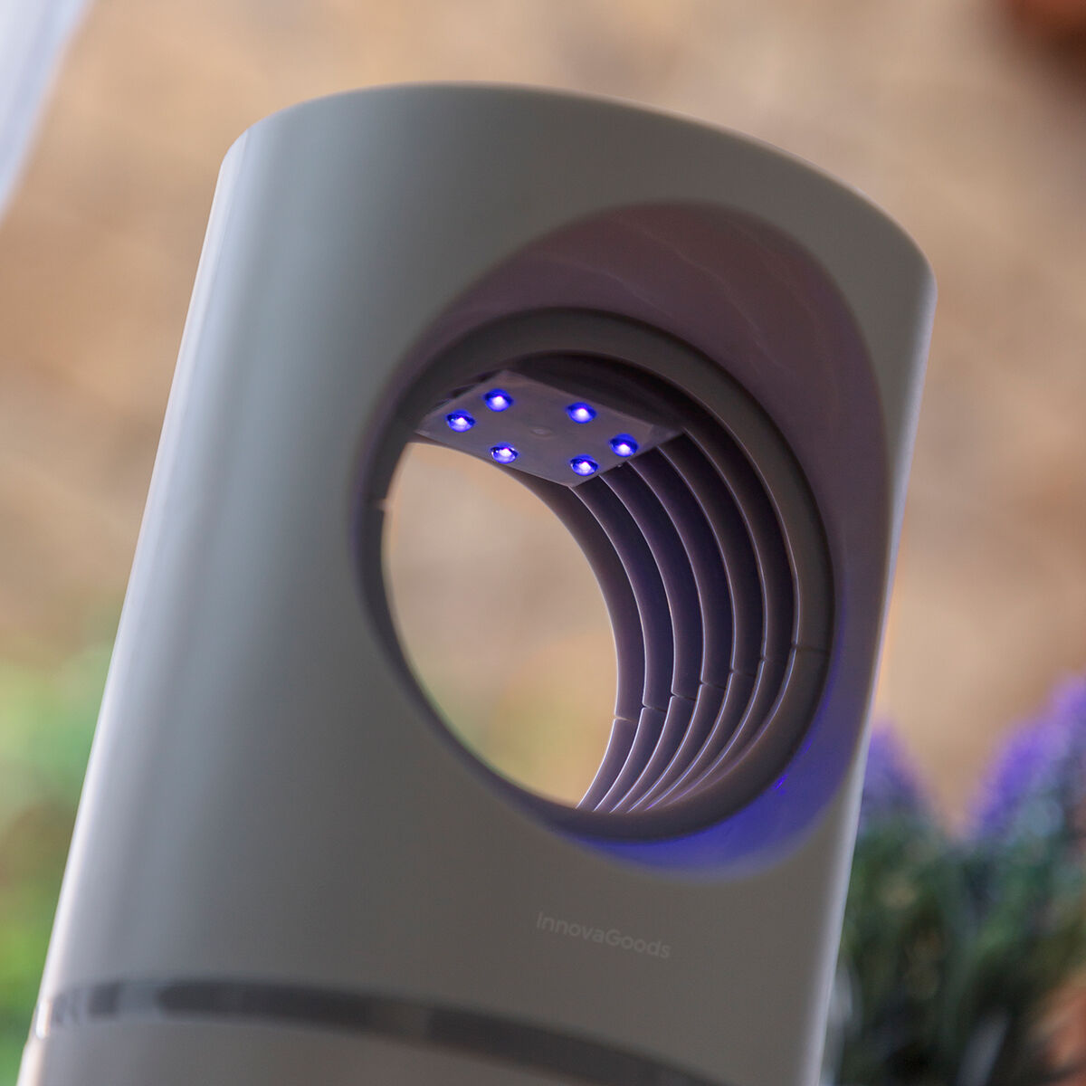 Myggavvisande lampa med insugningsfunktion KL Virvel InnovaGoods - 12