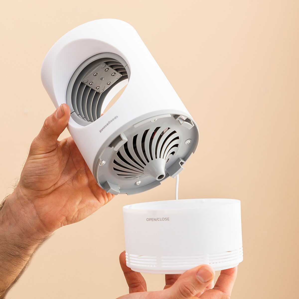Myggavvisande lampa med insugningsfunktion KL Virvel InnovaGoods - 15