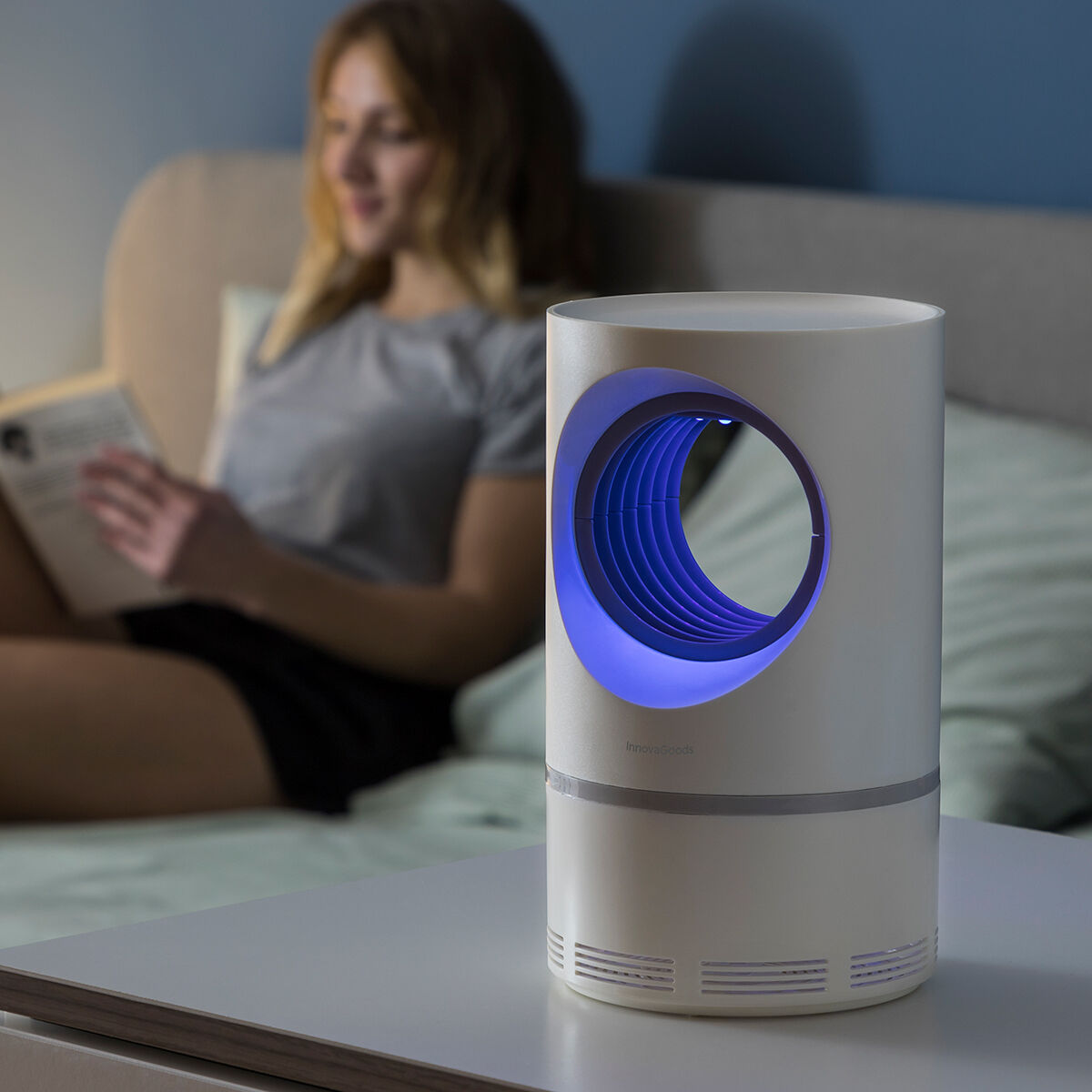 Myggavvisande lampa med insugningsfunktion KL Virvel InnovaGoods - 13