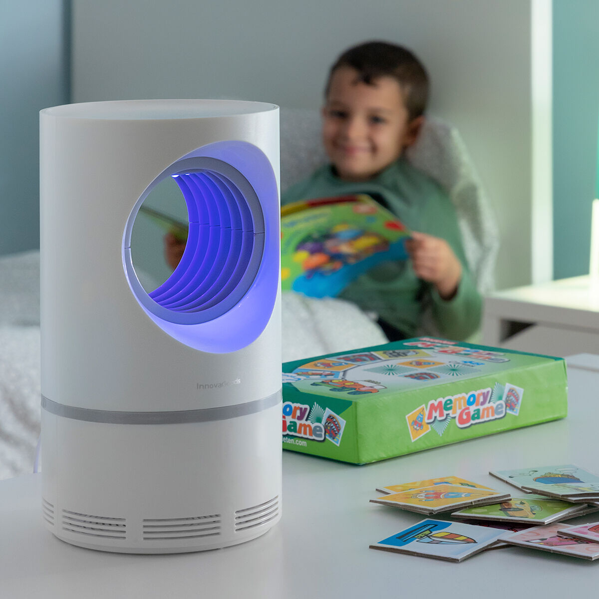 Myggavvisande lampa med insugningsfunktion KL Virvel InnovaGoods - 3