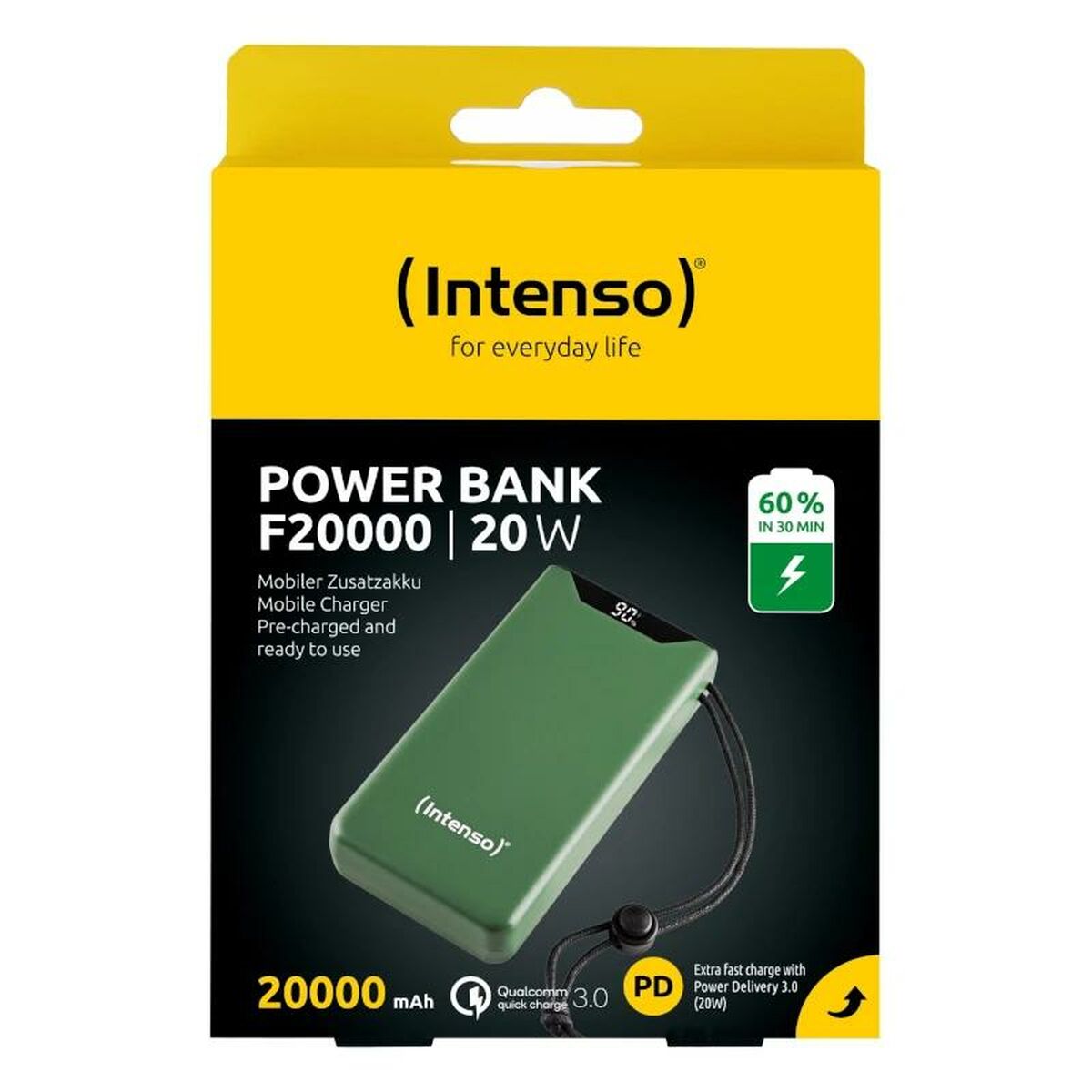 Laptopbatteri INTENSO F20000 Grön 20 W 20000 mAh - 2