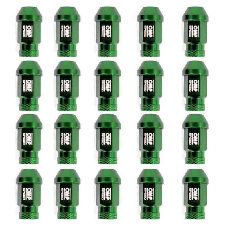 Set Skruv OMP 7075 40 mm M12 x 1,25 20 uds Grön - 3