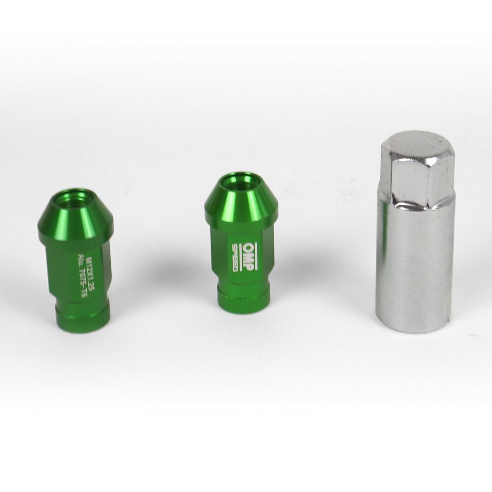 Set Skruv OMP 7075 40 mm M12 x 1,25 20 uds Grön