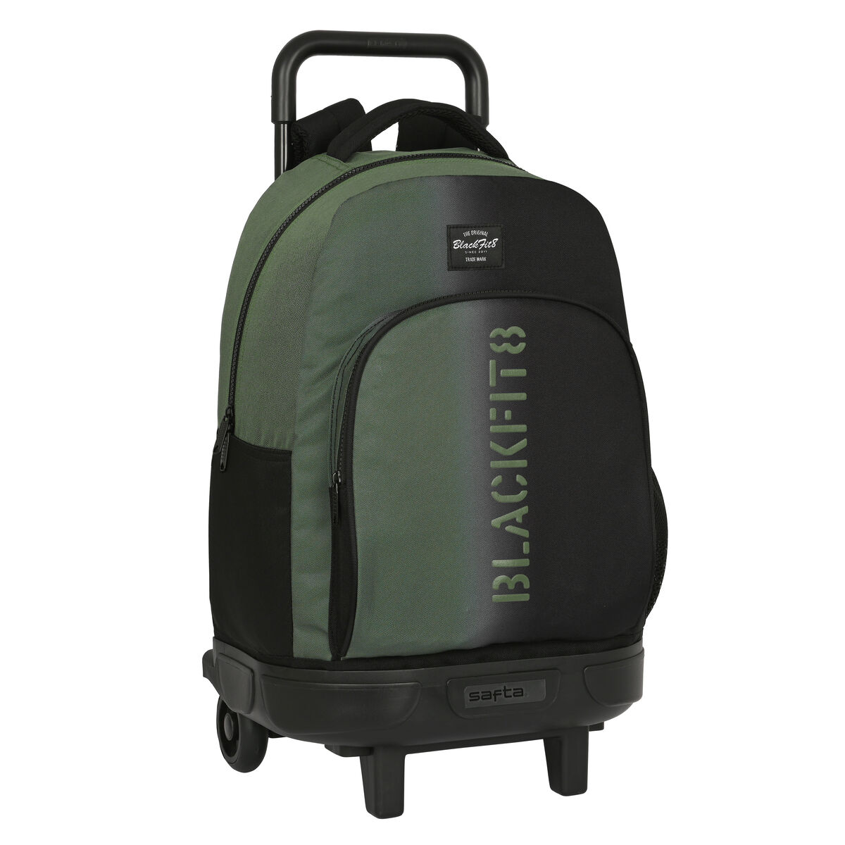 Skolväska med hjul BlackFit8 Gradient Svart Armégrön (33 x 45 x 22 cm) - 4
