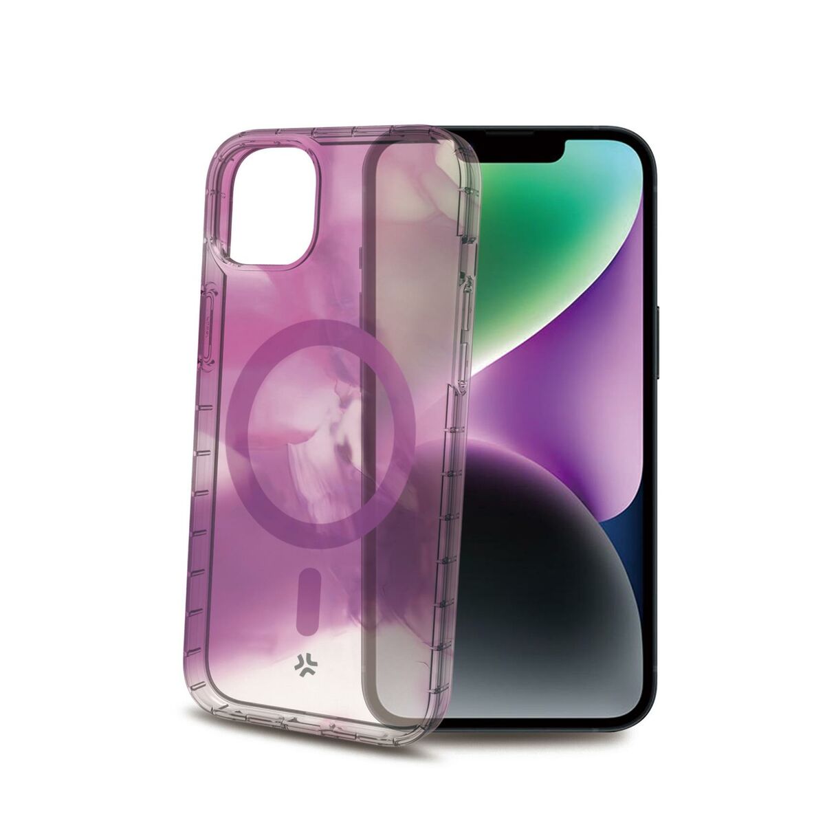Mobilfodral Celly iPhone 15 Purpur Transparent - 2