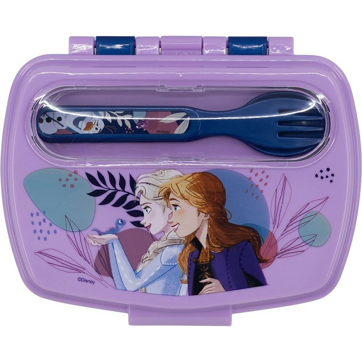 Lunchlåda med tillbehör Frozen CZ11271 Blå Plast - 3