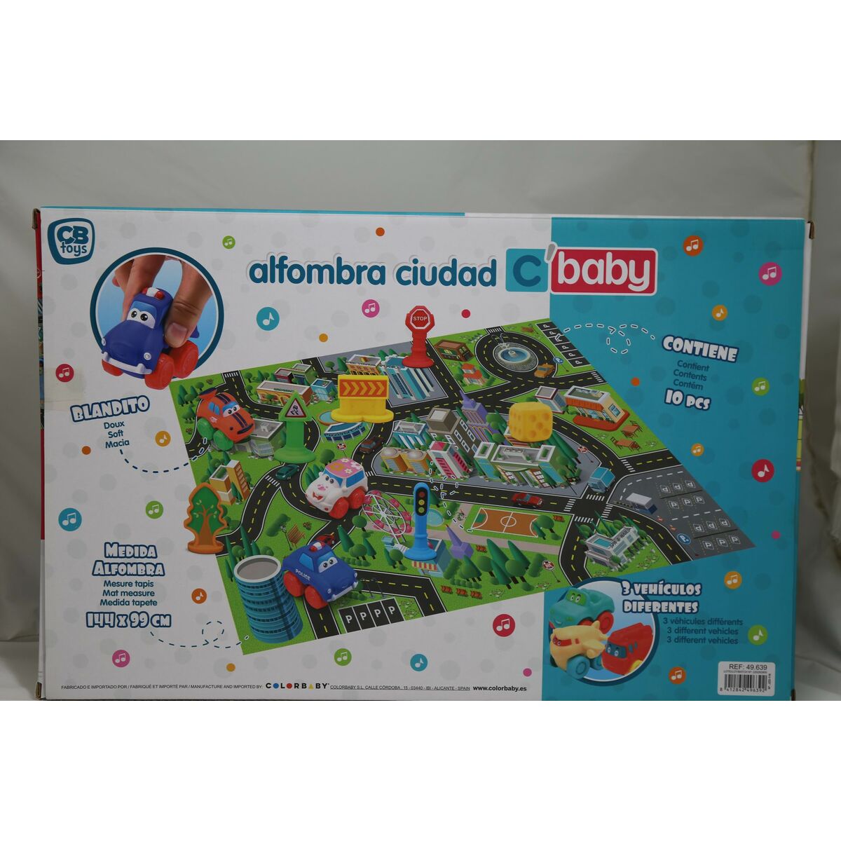 Lekmatta Colorbaby Stad Plast (2 antal) - 22