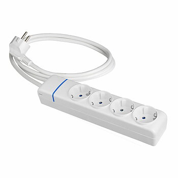 Ellist 4 Tomas-uttag utan brytare Solera 8014p 250 V 16 A (1,5 m)