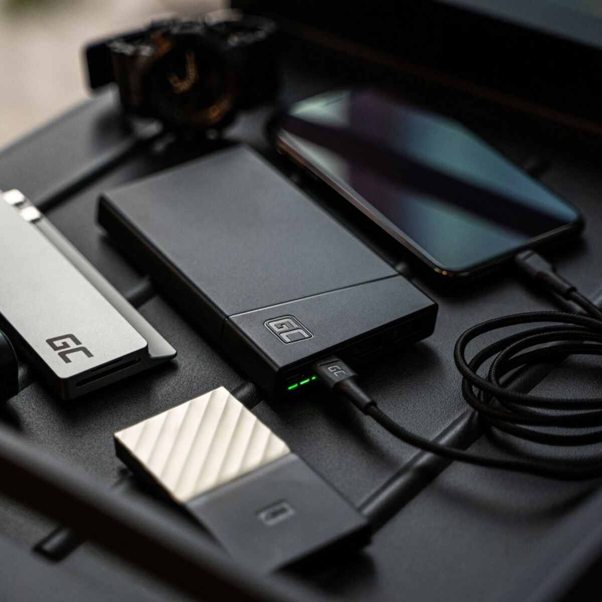 Powerbank Green Cell PBGC02S Svart 10000 mAh - 2