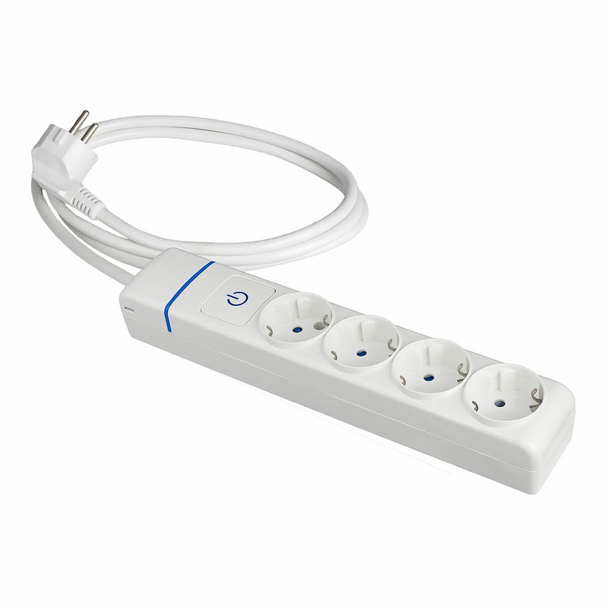 Ellist 4 Tomas-uttag med brytare Solera 8014pil 250 V 16 A (1,5 m)