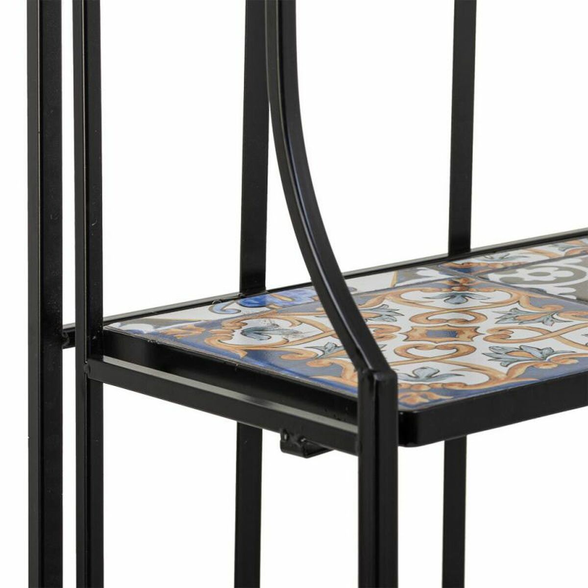 Bokhylla Alexandra House Living Svart Järn Kakel 27 x 133 x 57 cm - 4