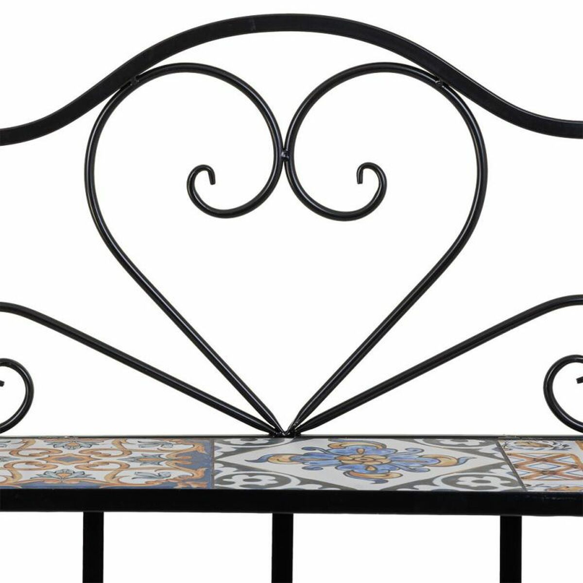 Bokhylla Alexandra House Living Svart Järn Kakel 27 x 133 x 57 cm - 7
