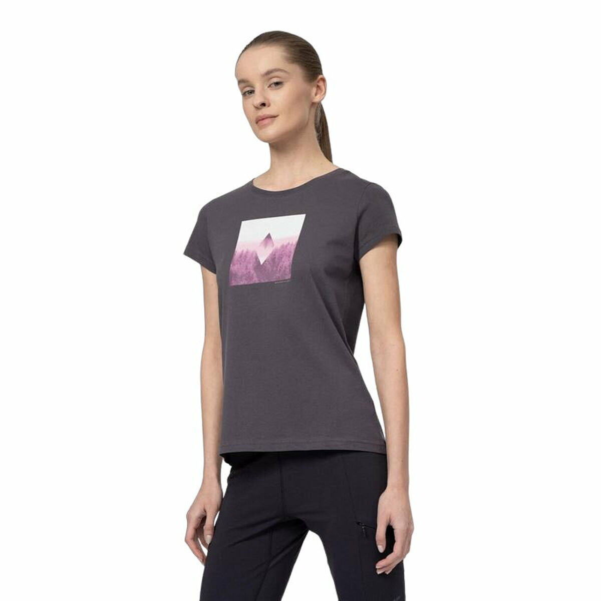 T-shirt med kortärm Dam 4F  Regular Organic - 9