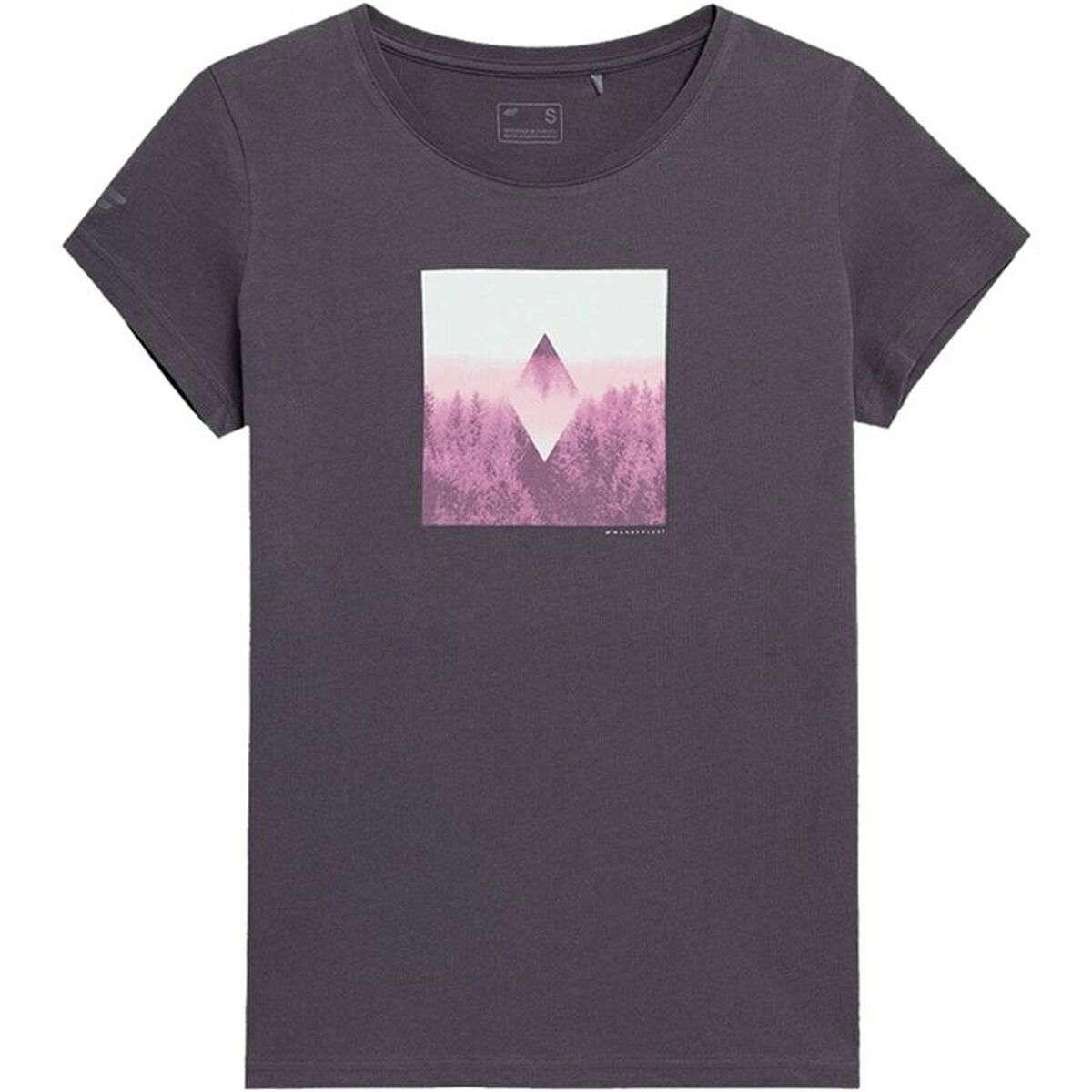 T-shirt med kortärm Dam 4F  Regular Organic - 7