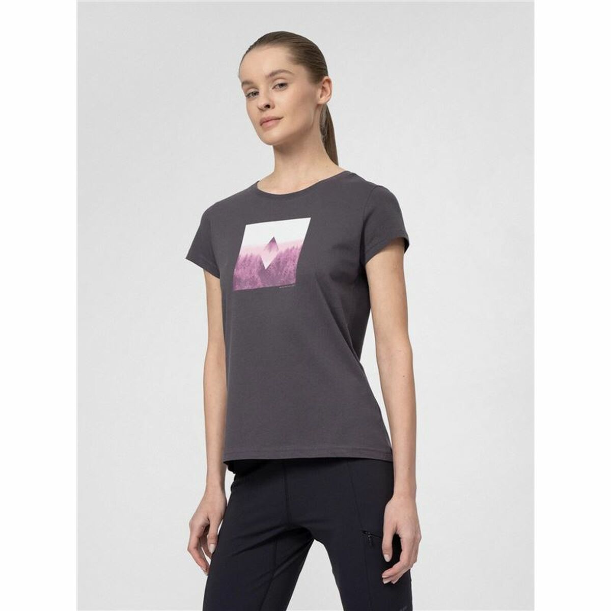 T-shirt med kortärm Dam 4F  Regular Organic - 5