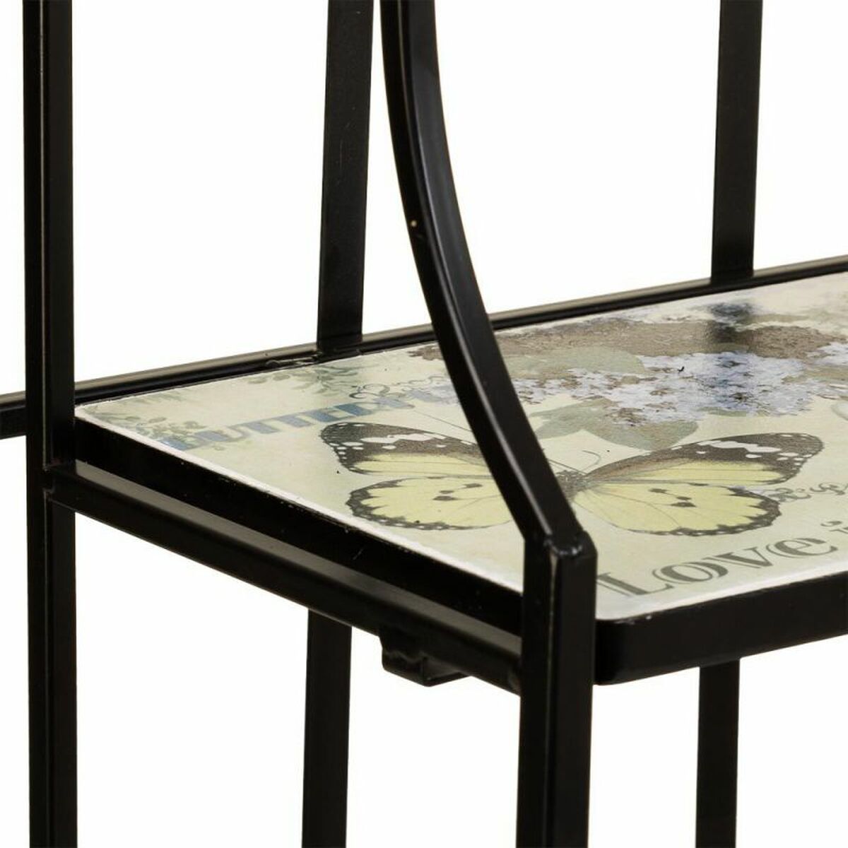 Bokhylla Alexandra House Living Svart Järn Smide Kakel 27 x 133 x 57 cm - 6