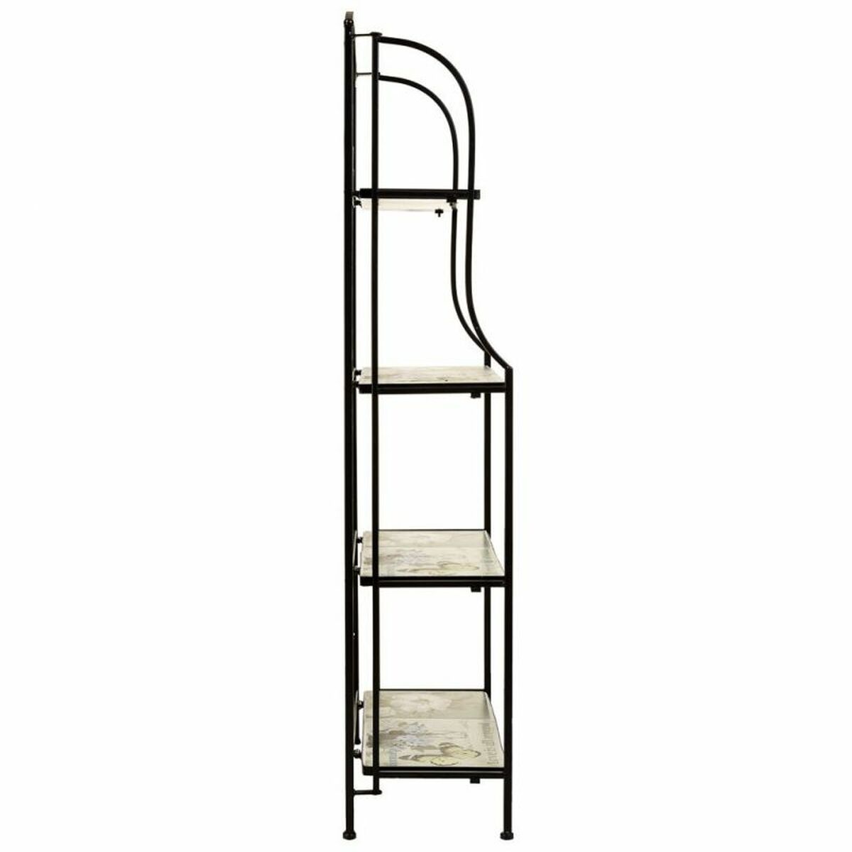 Bokhylla Alexandra House Living Svart Järn Smide Kakel 27 x 133 x 57 cm - 2