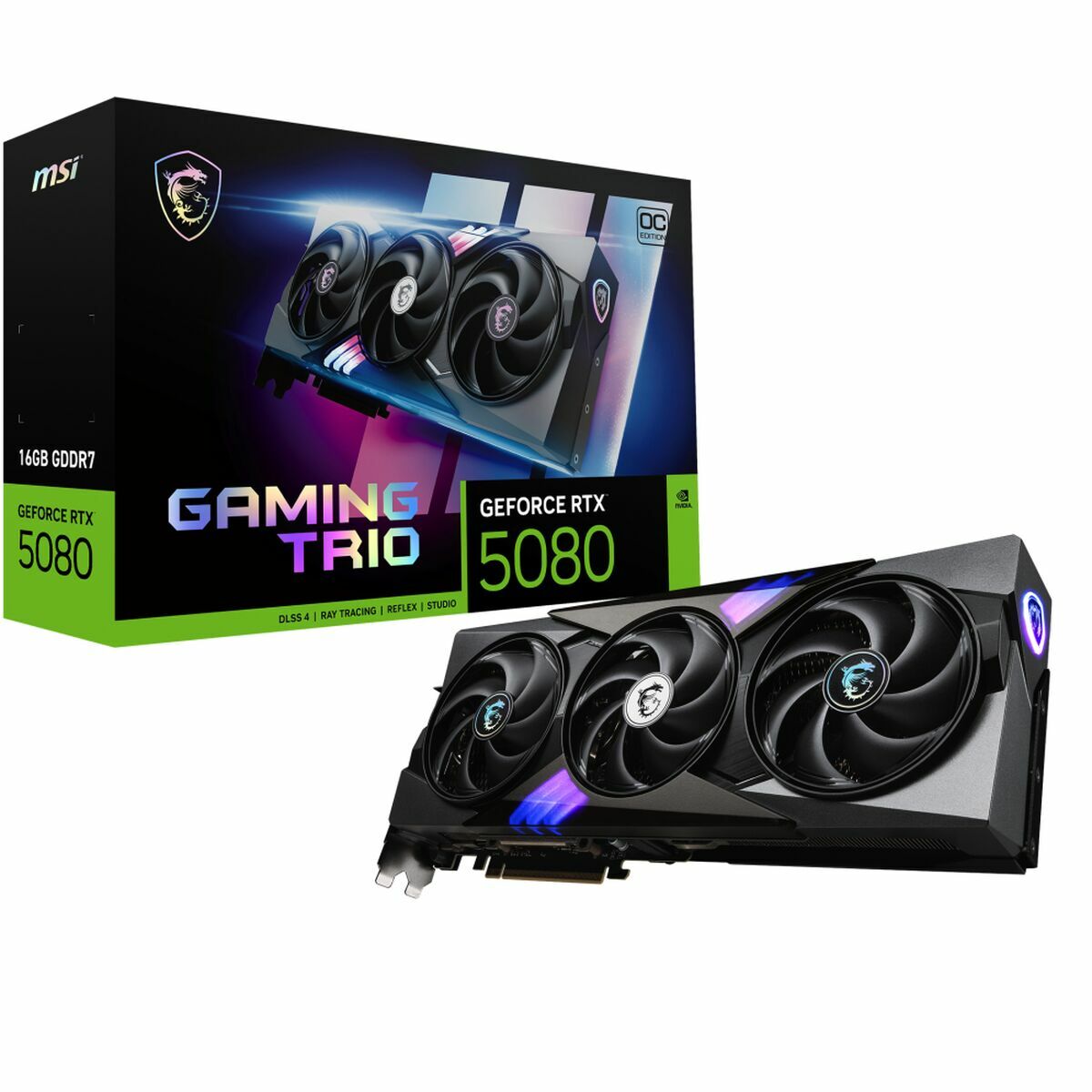 Grafikkort MSI GEFORCE RTX 5080 16G GAMING TRIO OC 16 GB