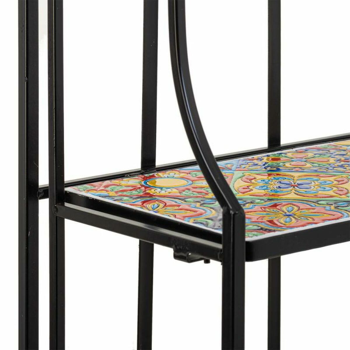 Bokhylla Alexandra House Living Svart Järn Kakel 27 x 133 x 57 cm - 6