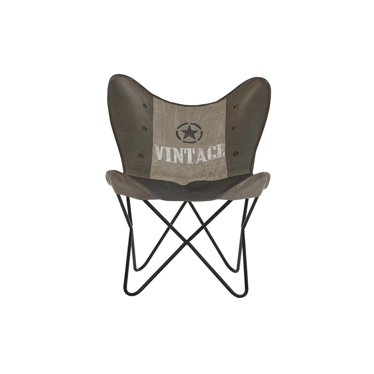 Matsalsstol DKD Home Decor Brun Svart Grå 76 x 76 x 96 cm - 9
