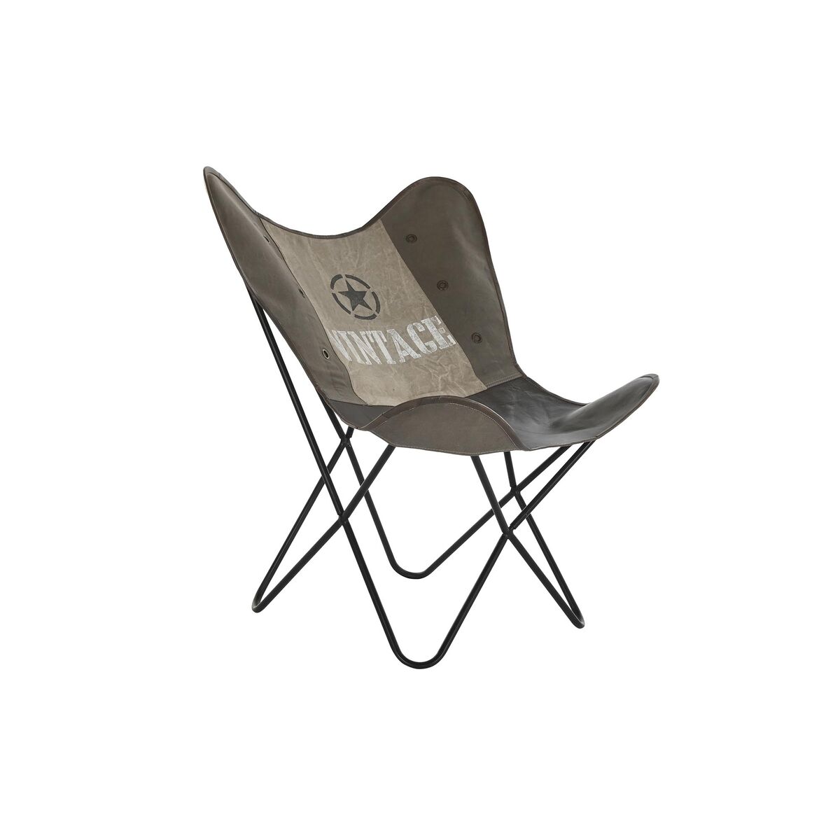Matsalsstol DKD Home Decor Brun Svart Grå 76 x 76 x 96 cm - 13