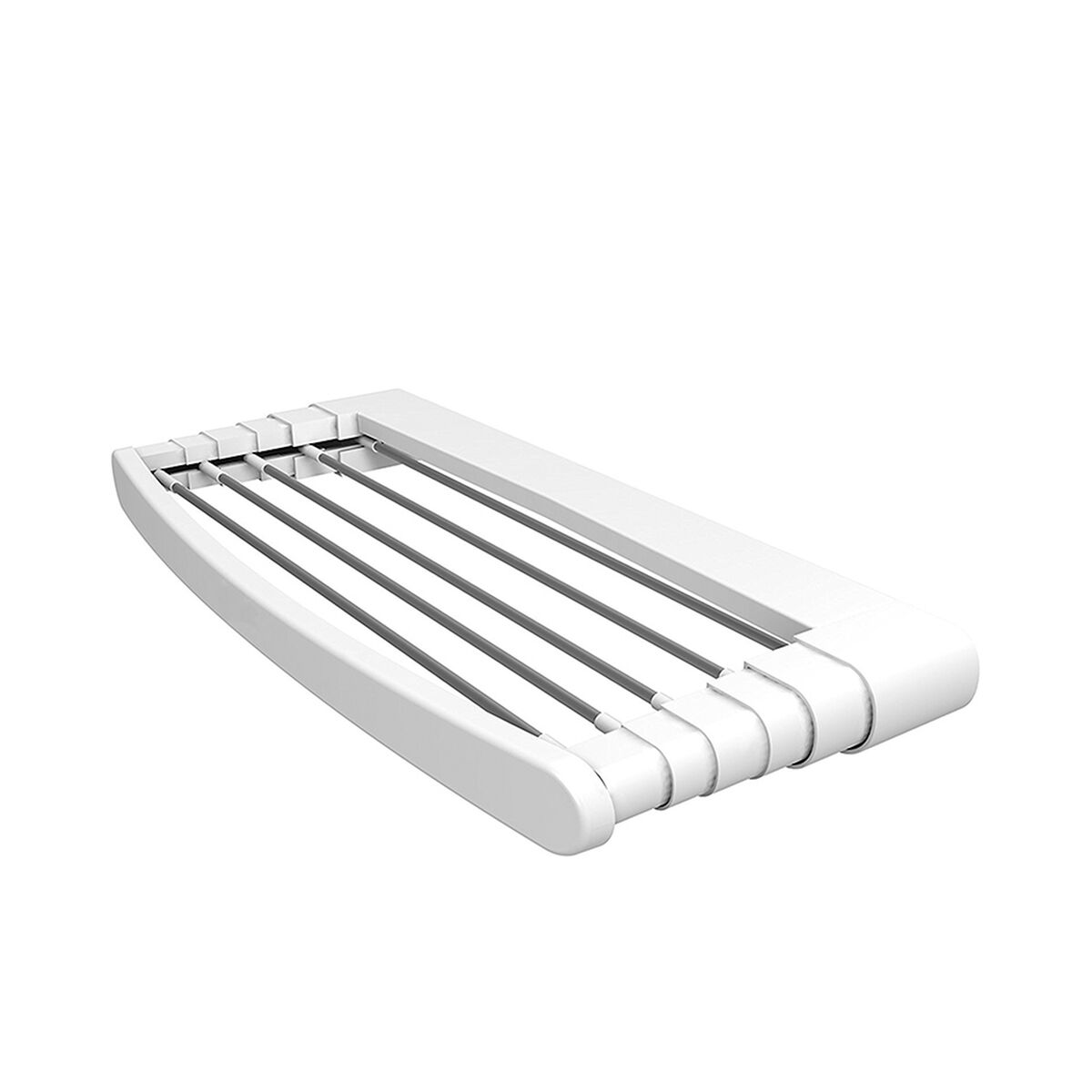 Utdragbart klädstreck Gimi 153791 Telepack 70 Vägg Aluminium Vit Harts (70 x 30 x 6 cm) (5 m) - 2