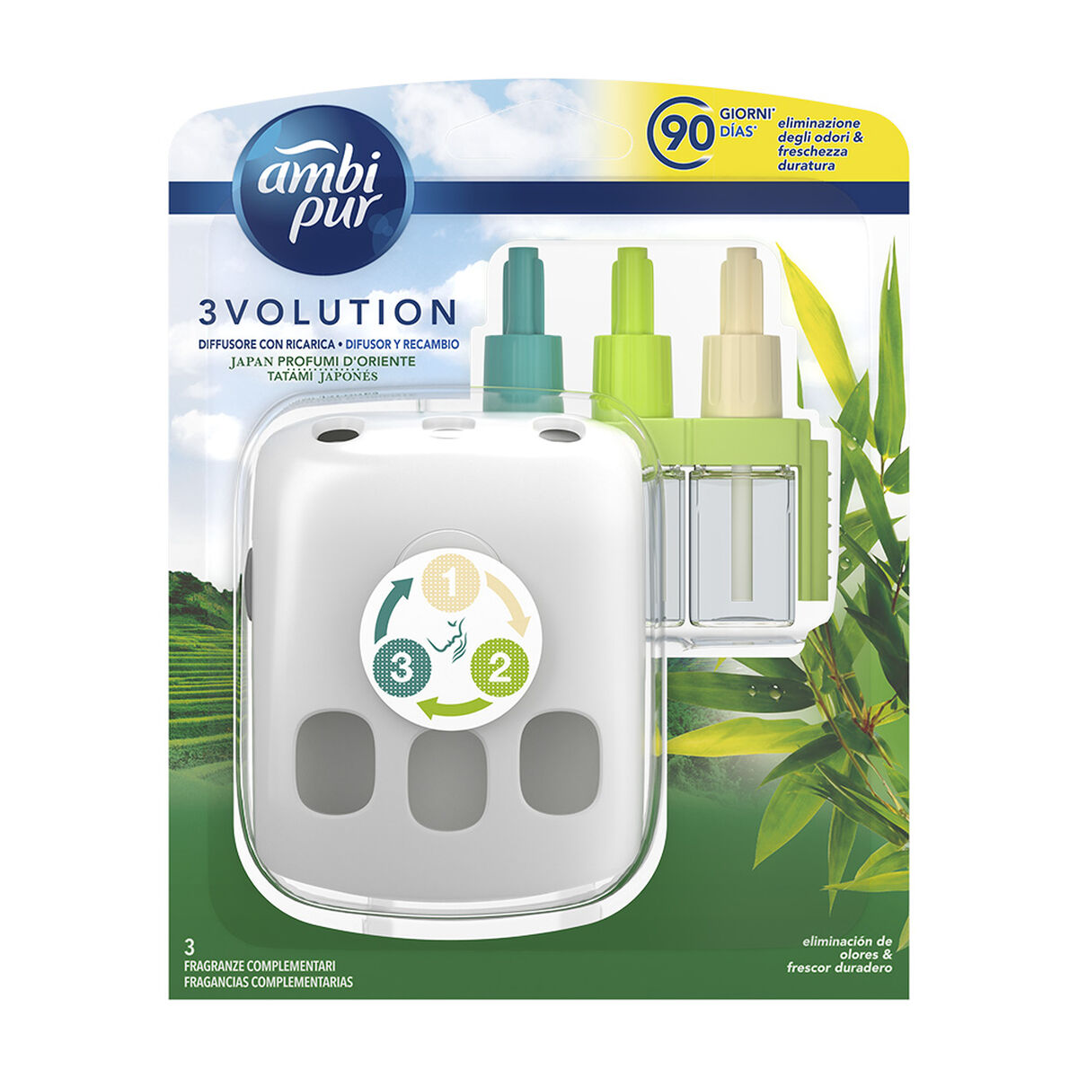 elektrisk luftfräschare med refill 3Volution Ambi Pur Tatami Japones Evolution (21 ml) - 2