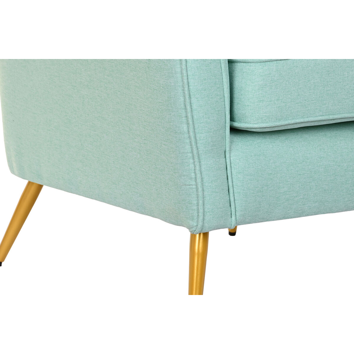 Fåtölj DKD Home Decor Grön Gyllene Metall 70 x 68 x 73 cm - 6